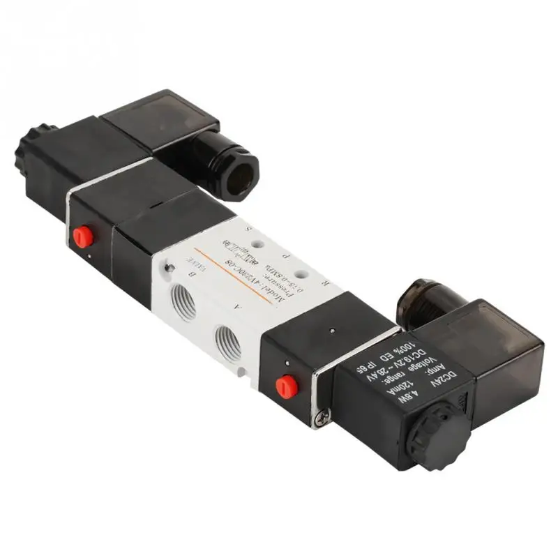 4V230 08C пневматический Соленоидный клапан DC 24V BSP 1/4 нормально закрытый 3 положения 5