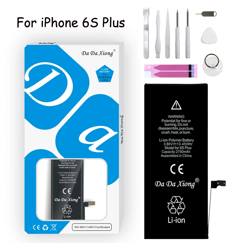 Аккумулятор для iPhone 6S PLUS/6splus/6SP/2750 мАч замена реальной емкости iPhone6S Plus батарея +