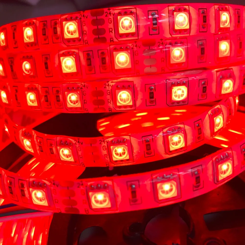 Светодиодный светильник 12 в пост. Тока 24 5050 SMD 5 м 300 светодиодный 60/м| |