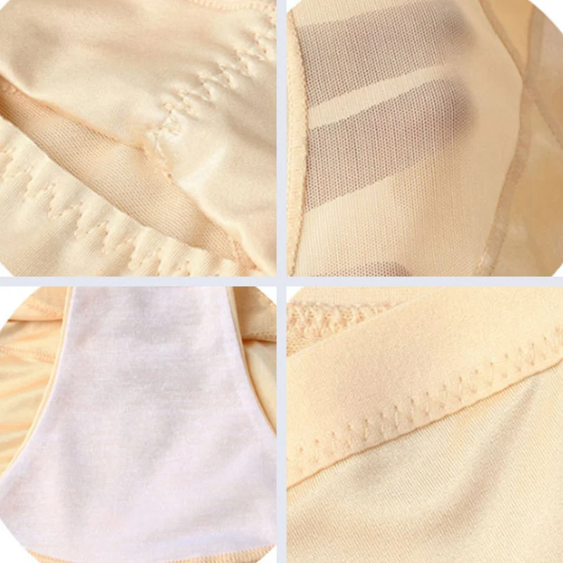 Женские трусики для коррекции фигуры бесшовные с высокой талией ягодиц и живота |