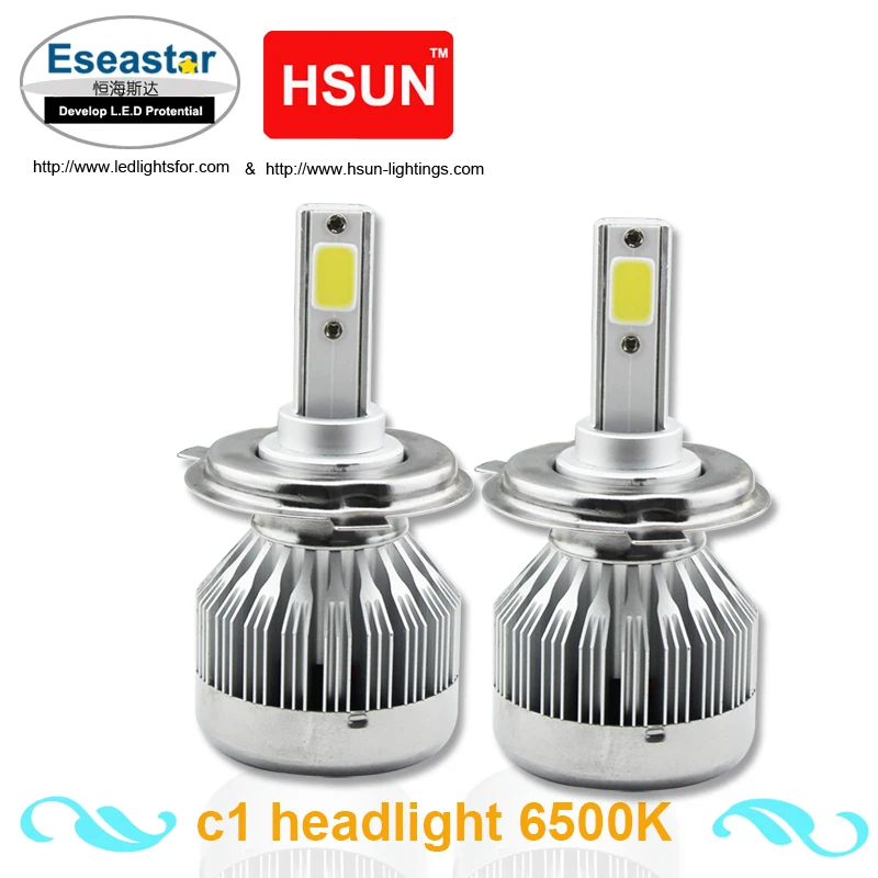 Eseastar 2 шт. 6000LM светодиодная фара база H1 H3 H7 H8 H11 9005 9006 H4 H13 30 Вт 6500 к белый может быть