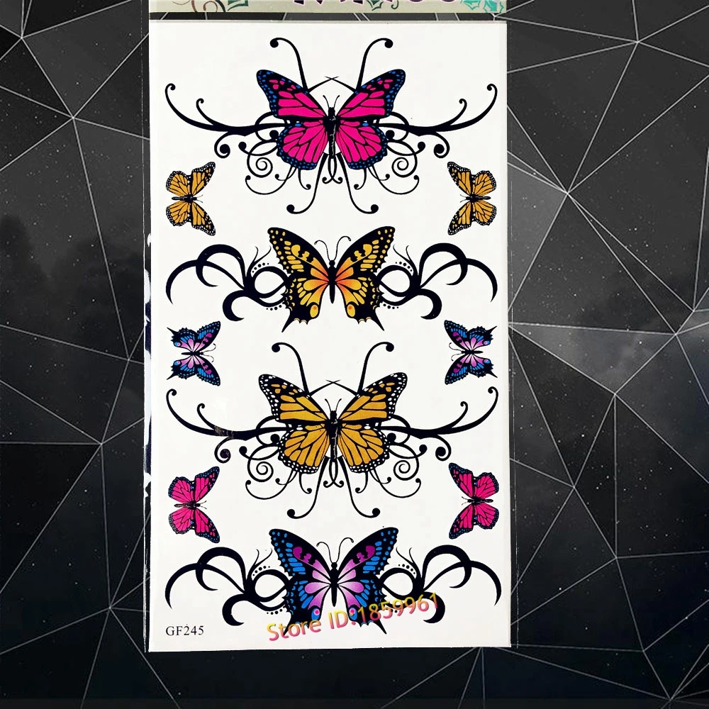 Новинка популярные водонепроницаемые 3D тату-наклейки женская модель милая