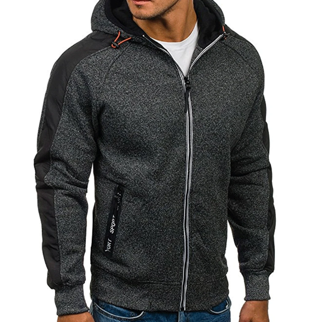 Мужская Флисовая Куртка с капюшоном Повседневная зимняя Весенняя Толстая теплая