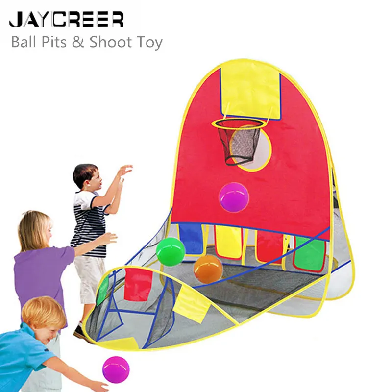 JayCreer дети портативный мяч стрельба палатка, открытый Крытый стрельба Палатка складной игровой дом Баскетбол обруч стрельба палатка