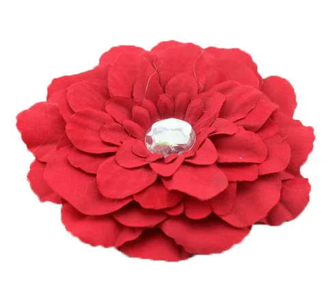 Wholesale 50pcs/lot Free Shipping Fashion Fabric Gerbera Peony Flowers Without Clips Hair Garment Accessories 13color TH91 |