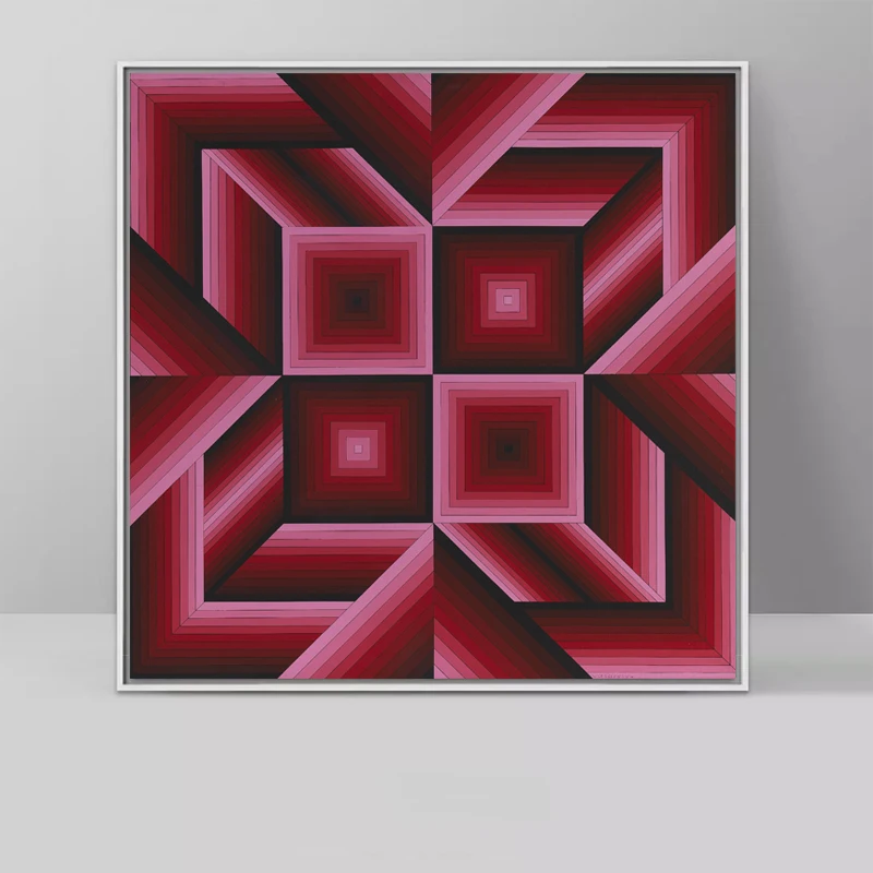VICTOR VASARELY плакат геометрические абстрактные холст покраска стены декоративный художественные картины для гостиной Куадрос домашний декор квадратный