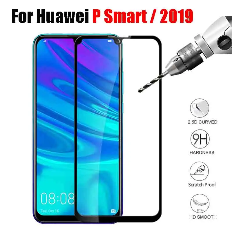 Защитное стекло на huawei P Smart 2019 протектор экрана из закаленного листа Psmart