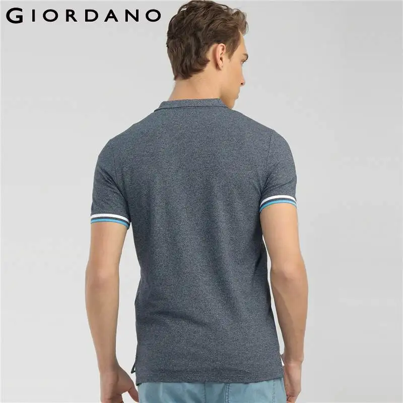 Giordano Мужская рубашка поло с коротким рукавом мужские летние топы для мужчин Camisa