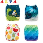 U Pick ALVA Baby 2021 детский тканевый подгузник, многоразовый тканевый подгузник, регулируемый карман, подгузник со вставкой из микрофибры