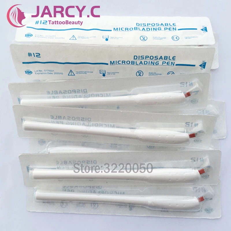 JARC Y.C оптовая продажа 50 шт стерилизованная одноразовая микроблейдинг ручка