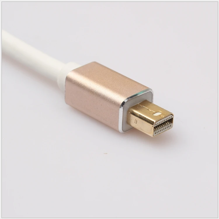 100 шт./лот корпус из алюминиевого сплава мини DisplayPort Порт дисплея DP к HDMI 4K * 2k кабель