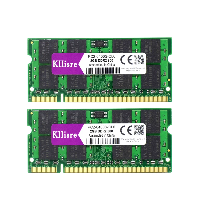 Kllisre 4 Гб (2x2 Гб) DDR2 800 МГц 667 память ноутбука 200 контактный SODIMM ноутбук RAM|ram notebook|notebook