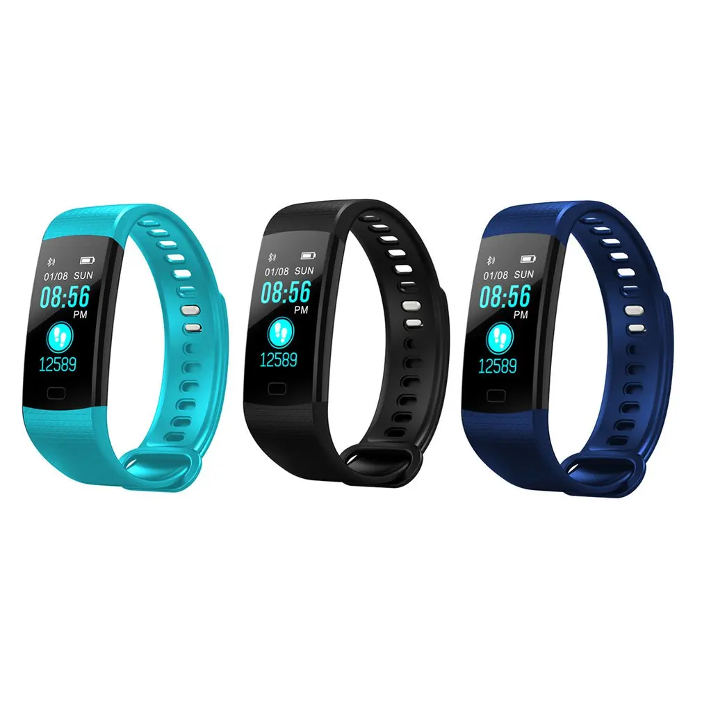 Y5 Смарт часы Цвет Экран монитор сердечного ритма в режиме реального времени Водонепроницаемый Фитнес