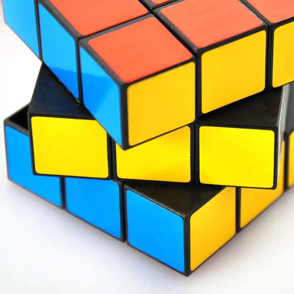 53 мм классические магические кубики игрушка 3x3x3 ПВХ стикер блок головоломка
