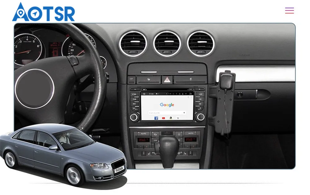 Android 9 0 8 core автомобильный DVD проигрыватель компакт-дисков GPS навигации для Audi A4 S4