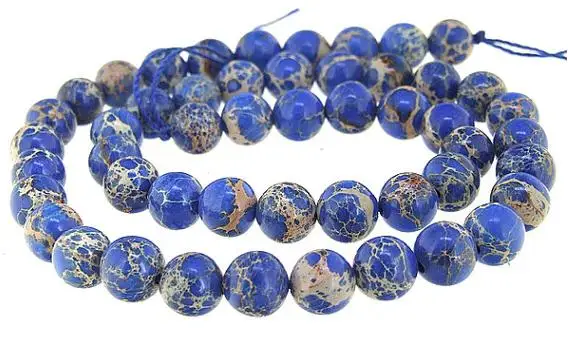 Unique Pearls jewellery Store Dark Blue Goldstone Jade 10mm Gemstone Loose Beads One Full Strand 15'' LC3-0280 | Украшения и