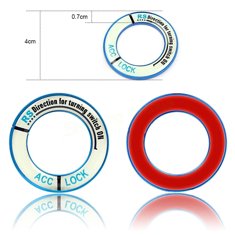 Светящаяся крышка переключателя зажигания автомобиля из сплава автомобильные