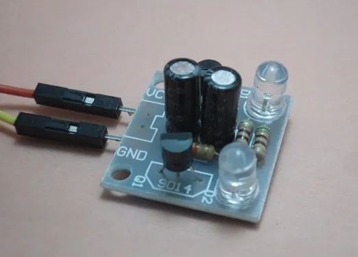 

Free Shipping 5pcs Simple electronic diy production suite production 5MM LED flash circuit Simple flashing kit