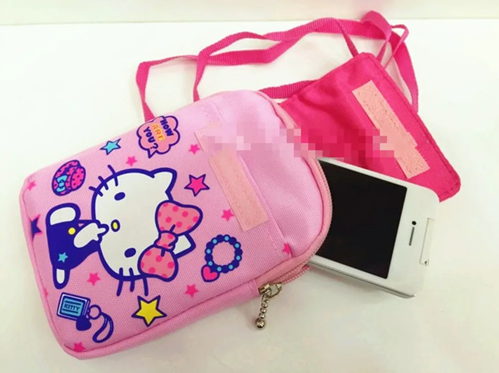 Мобильный телефон Hello kitty cat сумка для хранения денег с подвесной пряжкой|Сумки