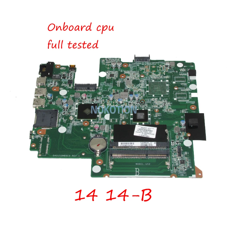 NOKOTION 699812 501 001 материнская плата для ноутбука HP Pavilion Sleekbook 14 B DDR3 DA0U52MB6E0 основная