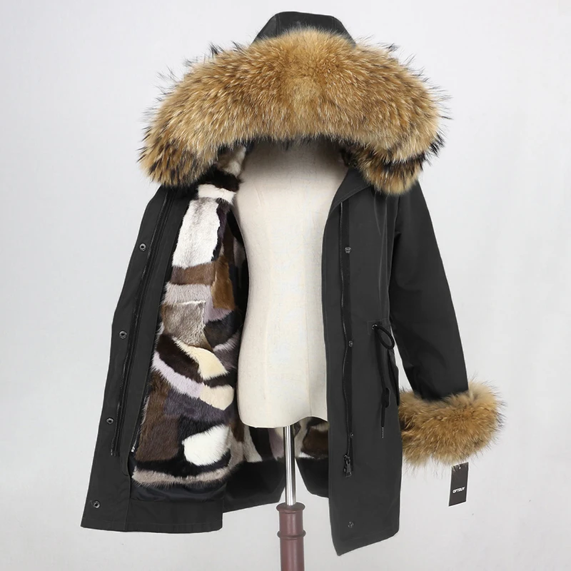 Фирменная Новинка пальто из натурального меха зимняя куртка для женщин