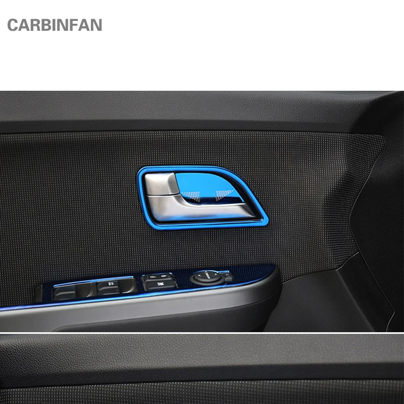 4 шт./лот дверь автомобиля внутренняя ручка Крышка чаша Наклейка украшения внутри