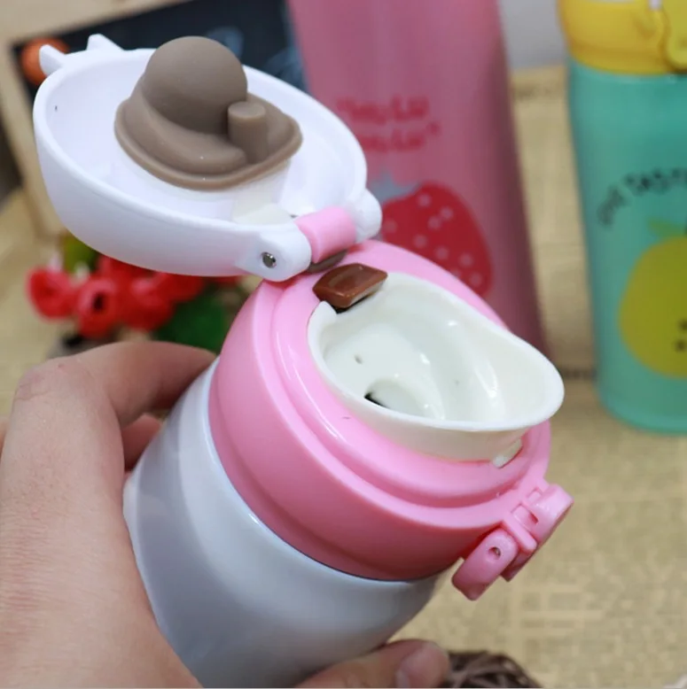 Оригинальный термос из нержавеющей стали с отделкой в виде фруктов портативная