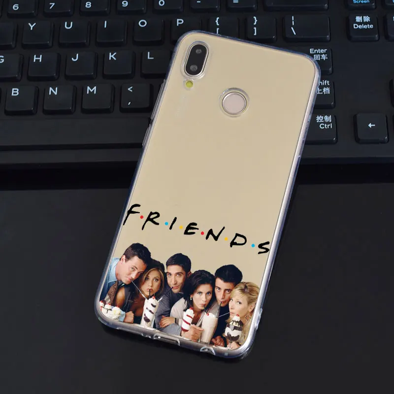 Мягкий силиконовый чехол DREAMFOX L586 Friends из ТПУ для Huawei Honor 6a 6C 7X9 10 P20 P30 Lite Pro P Smart 2019 |