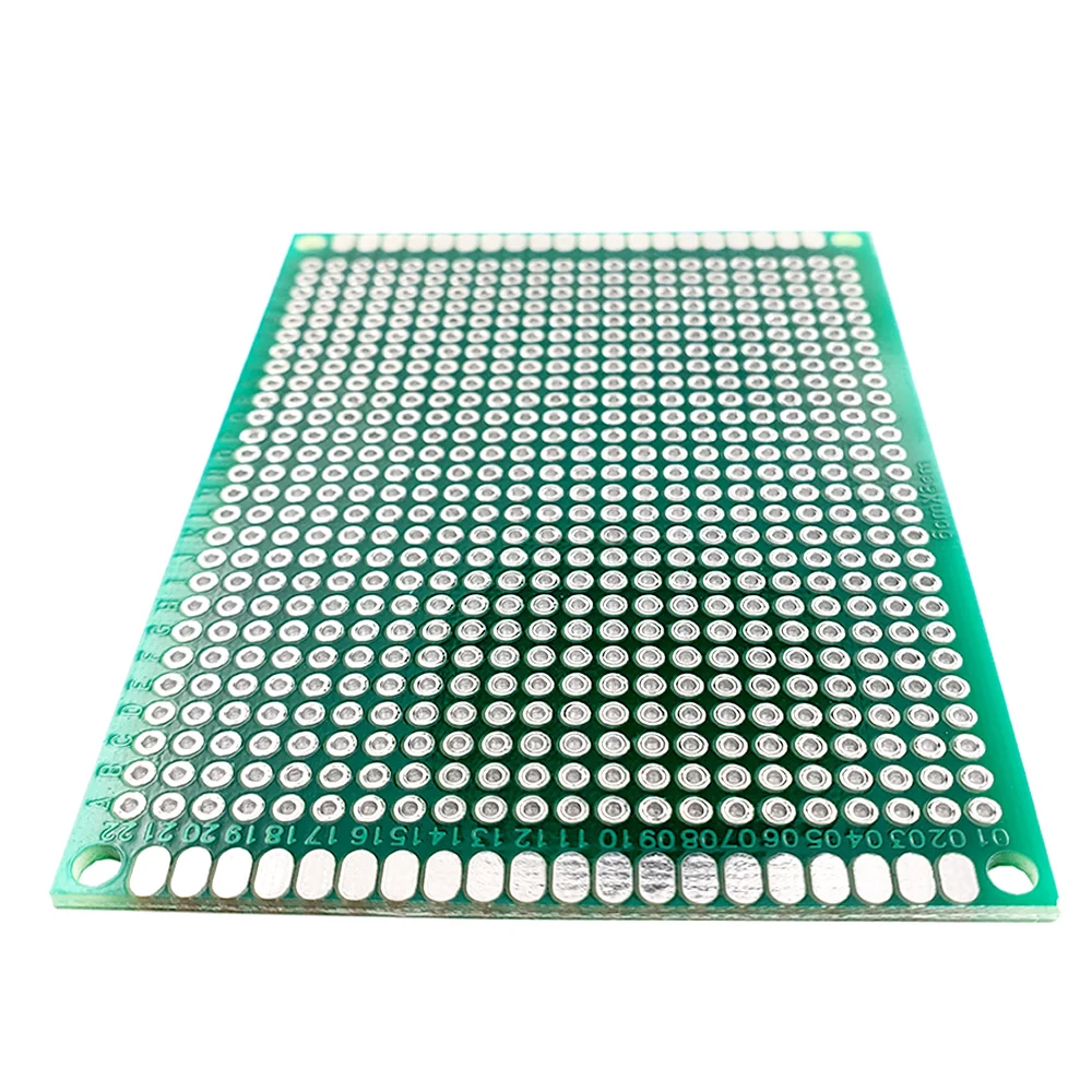 6*8 6X8cm Double Side Prototype pcb Breadboard Universal Printed Circuit Board 1.6mm 2.54mm Glass Fiber | Электронные компоненты