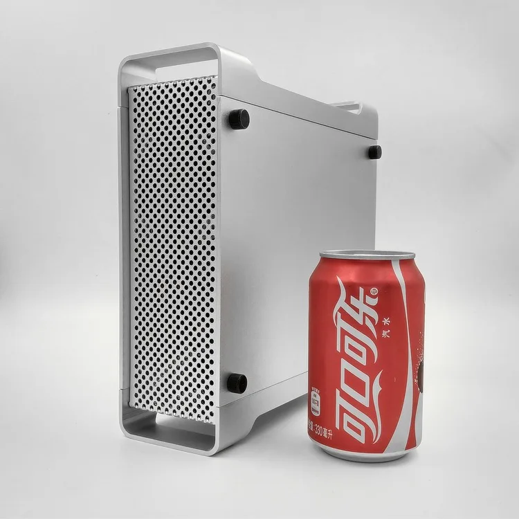 Полностью алюминиевый ITX мини-шасси настольный компьютер HTPC гостиная модный