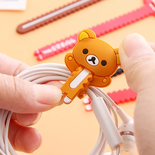 Новый мультяшный Кот Rilakkuma пила зуб стиль перфорированная бобина намотка ушной