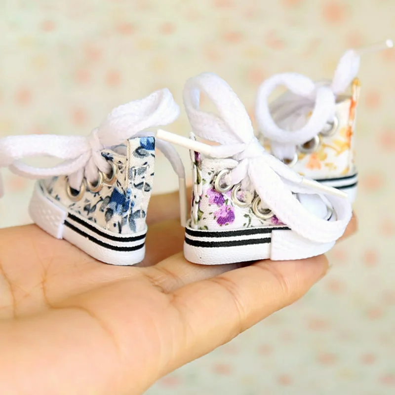 3,5 см обувь для кукол Blyth, Тканевая обувь Blyth с цветочным принтом для 1/6 BJD, Azone, Pullip Joint Body Dolls