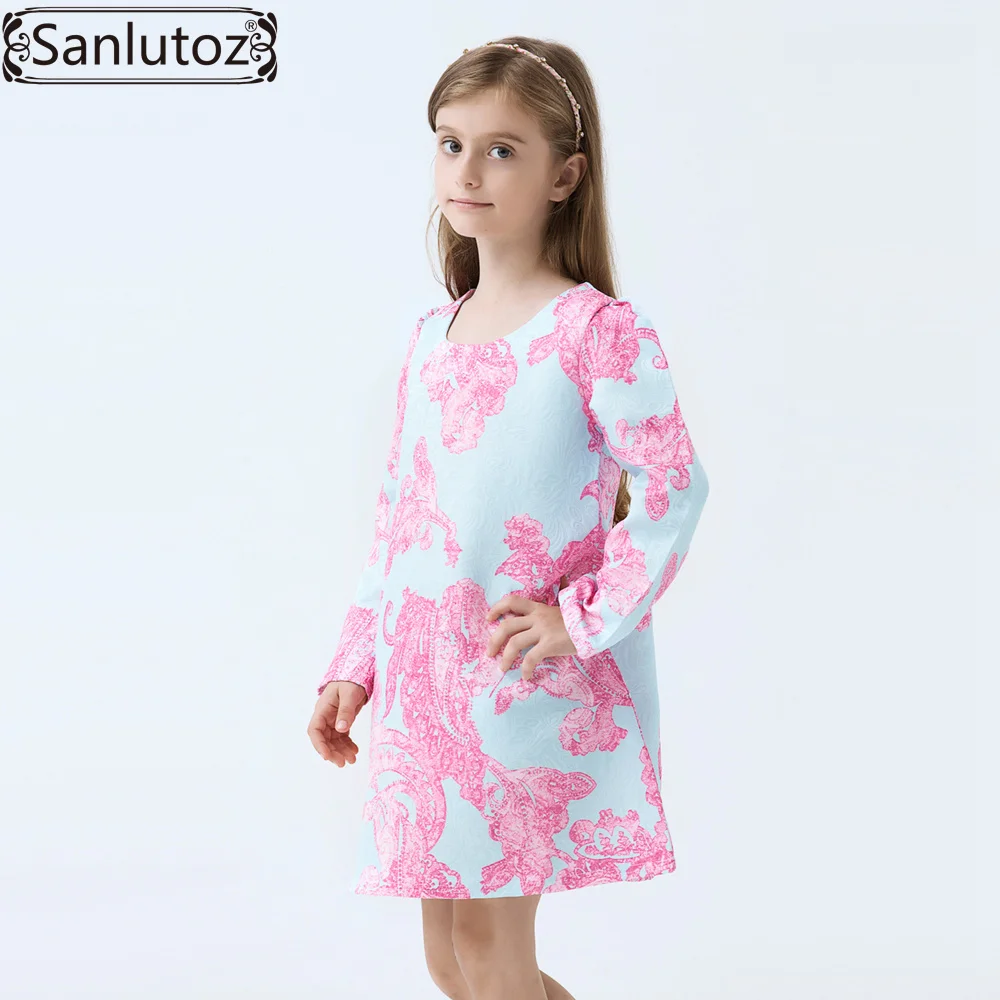 

Платье для девочек зимний детская цветочная одежда для девочек фирменная одежда для Принцессы праздничная одежда для малышей