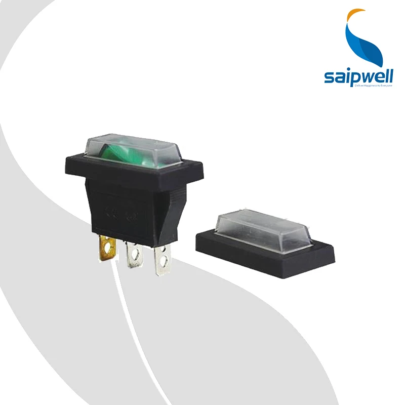 50 шт./лот Водонепроницаемый мини круглый прозрачный тумблер кулисный