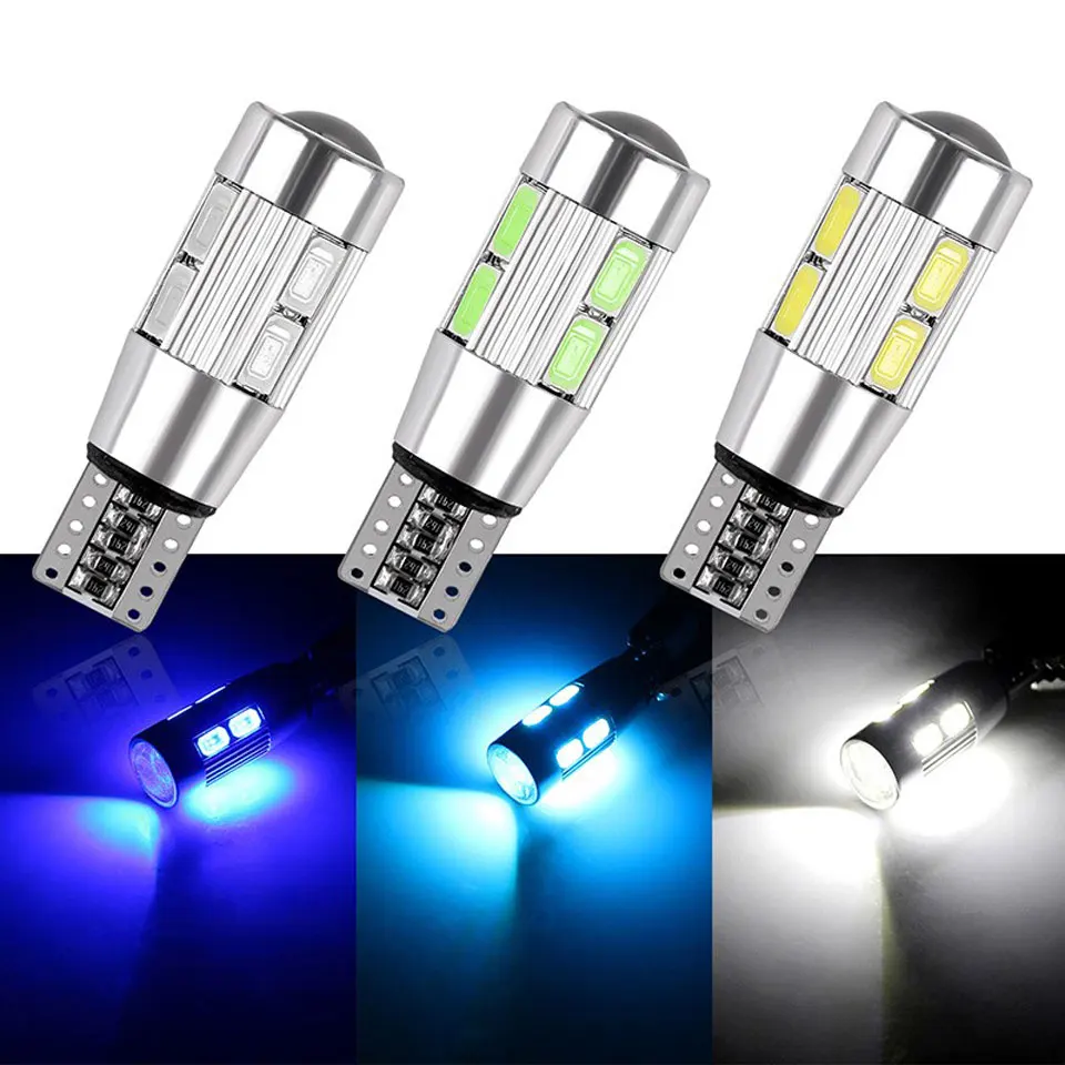 2 шт. автомобильные светодиодсветодиодный лампы T10 Canbus 194 W5W 10 SMD 5630|Сигнальная