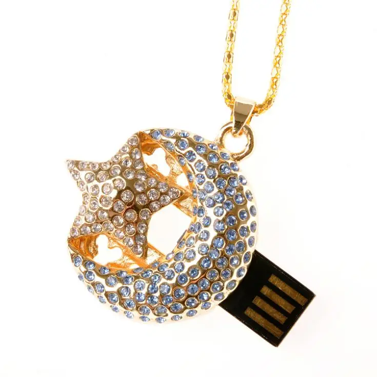 Флеш-накопитель с кристаллами 64 Гб 128 ГБ ювелирное изделие Moon Star Creativo USB