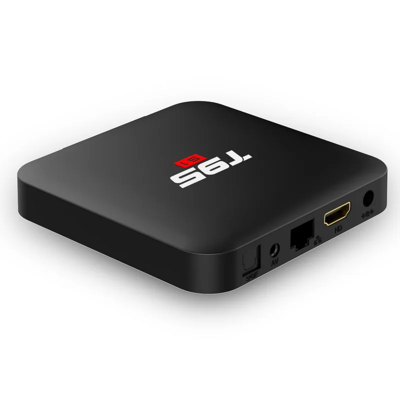 Оптовая продажа T95 S1 Android Smart TV Box голосовой пульт Quad Core 1G8G Мини ПК со светодиодным