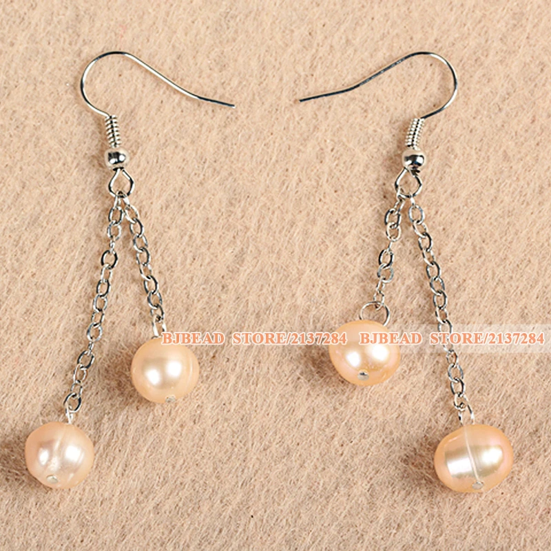 Good Design Best Mother Gift 8-9mm Natural Pink Freshwater Pearl Jewelry Set (Necklace Bracelet &amp Earrings) | Украшения и
