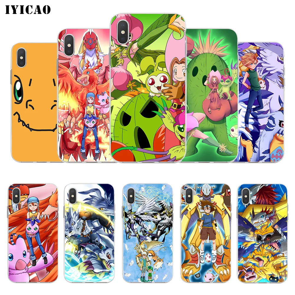 IYICAO Приключения Дигимонов Мягкий силиконовый чехол для iPhone X XR XS MAX 6 6s 7 8 Plus 5 5S SE TPU