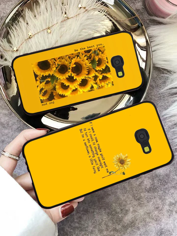 Красота желтого цвета с изображением подсолнуха силиконовый чехол для Samsung A2 Core A3