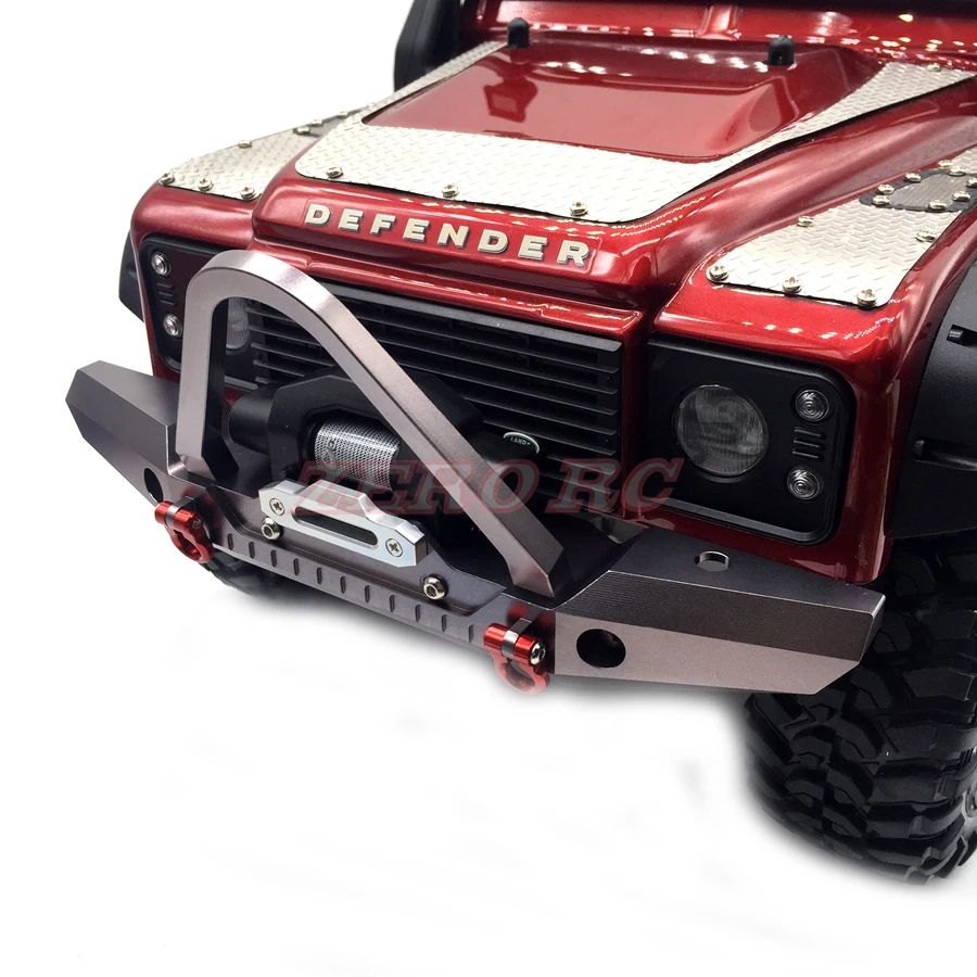 TRX4 осевой CNC алюминиевый передний бампер брусок с дужками набор для 1/10 RC Crawler TRAXXAS