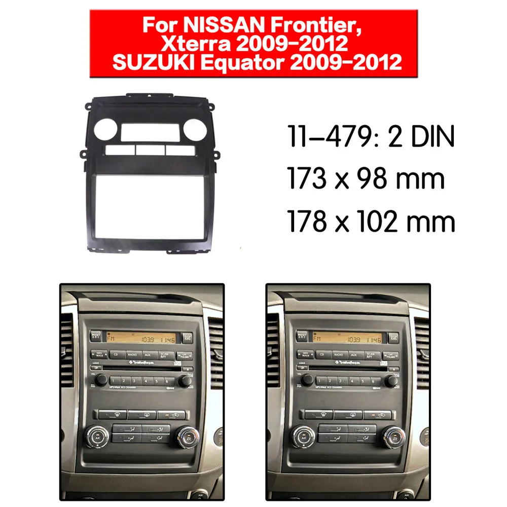 Комплект рамов для автомагнитолы NISSAN Frontier Xterra 2009 2012 панель Facia обшивка приборной