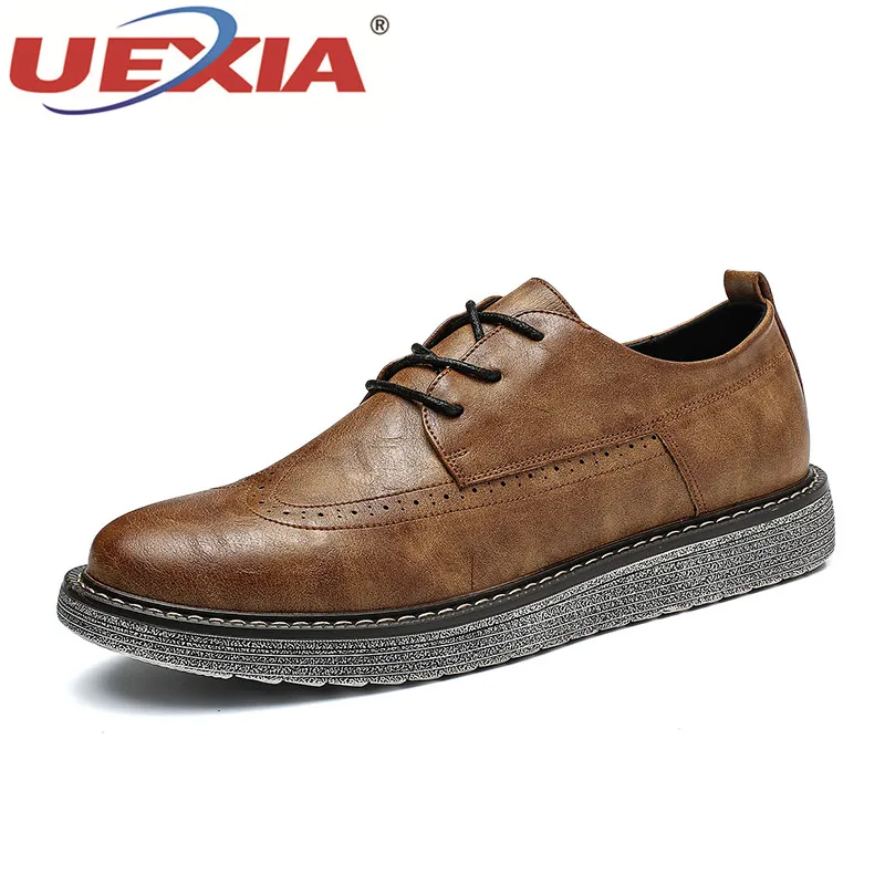 UEXIA 2018 New Leather Loafers Men Moccasin Slip On Sneakers Flats High Quality Causal Shoes Adult Male Footwear Boat | Обувь