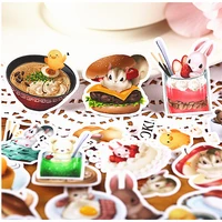 40pcs creative cute self made meng pet food scrapbooking stickers decorative sticker diy craft photo albums kawaii