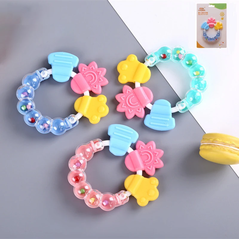 Мультяшный детский Прорезыватель для зубов развивающие игрушки мобильных