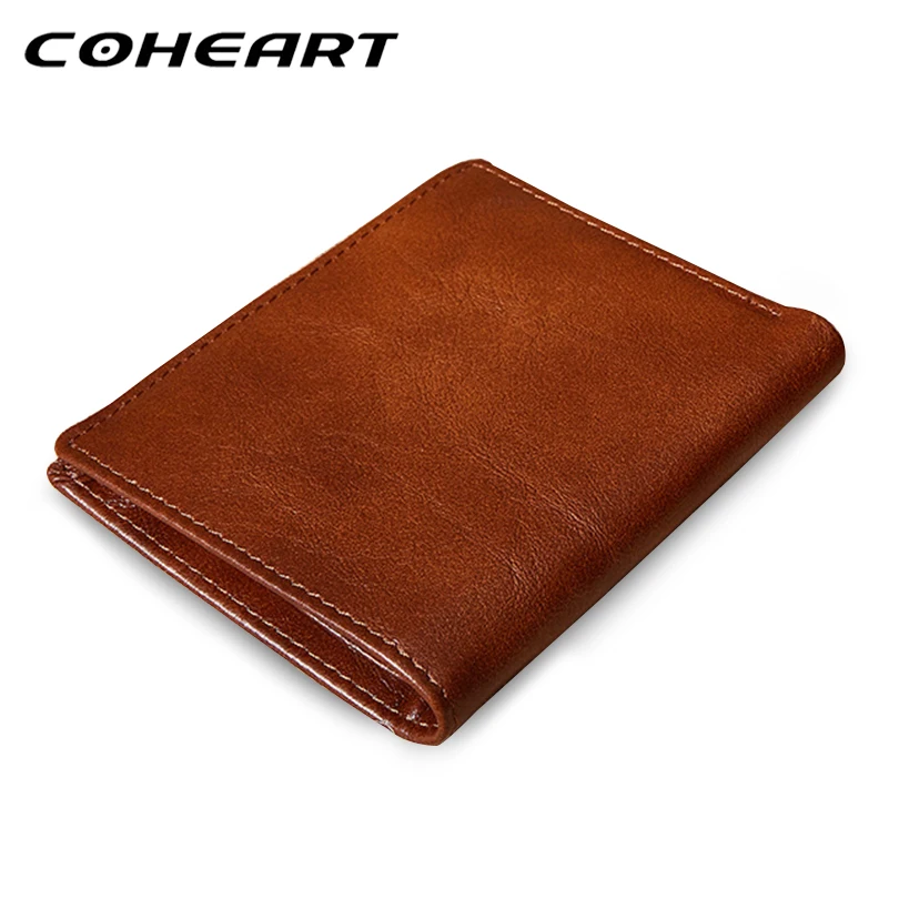 COHEART бумажник из воловьей кожи мужской кошелек натуральной винтажный наивысшего