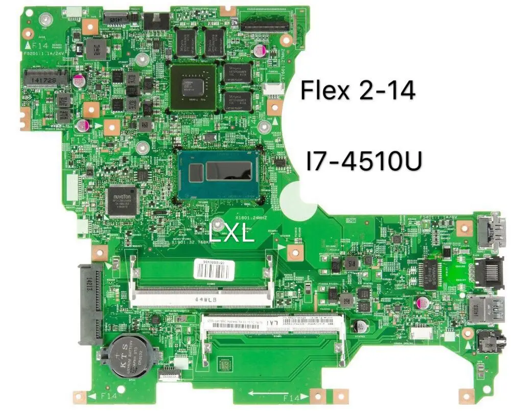 

New motherboard for 13281-1 LF14M 448.00X01.0011 FLEX 2-14 2 14 laptop motherboard I7-4510U DDR3 100% testa ok