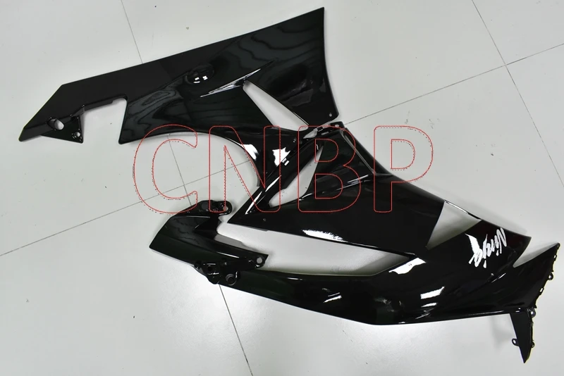 Тела Наборы Zx6r 2009-2012 глянцевый черный Подарочный комплект обтекателя для мотоцикла Кавасаки-ниндзя Zx-6r 09 10 Пластик Обтекатели Zx6r 2009 без краски