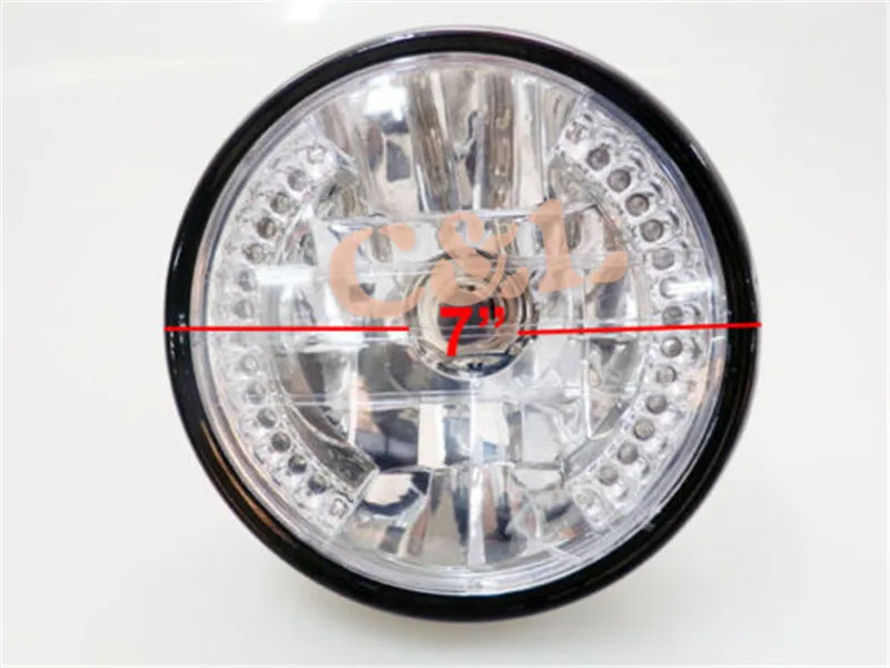 Новая мотоциклетная фара Amber 26 LED Круглая 7 &quotH4 с поворотным сигналом Firs для Harley
