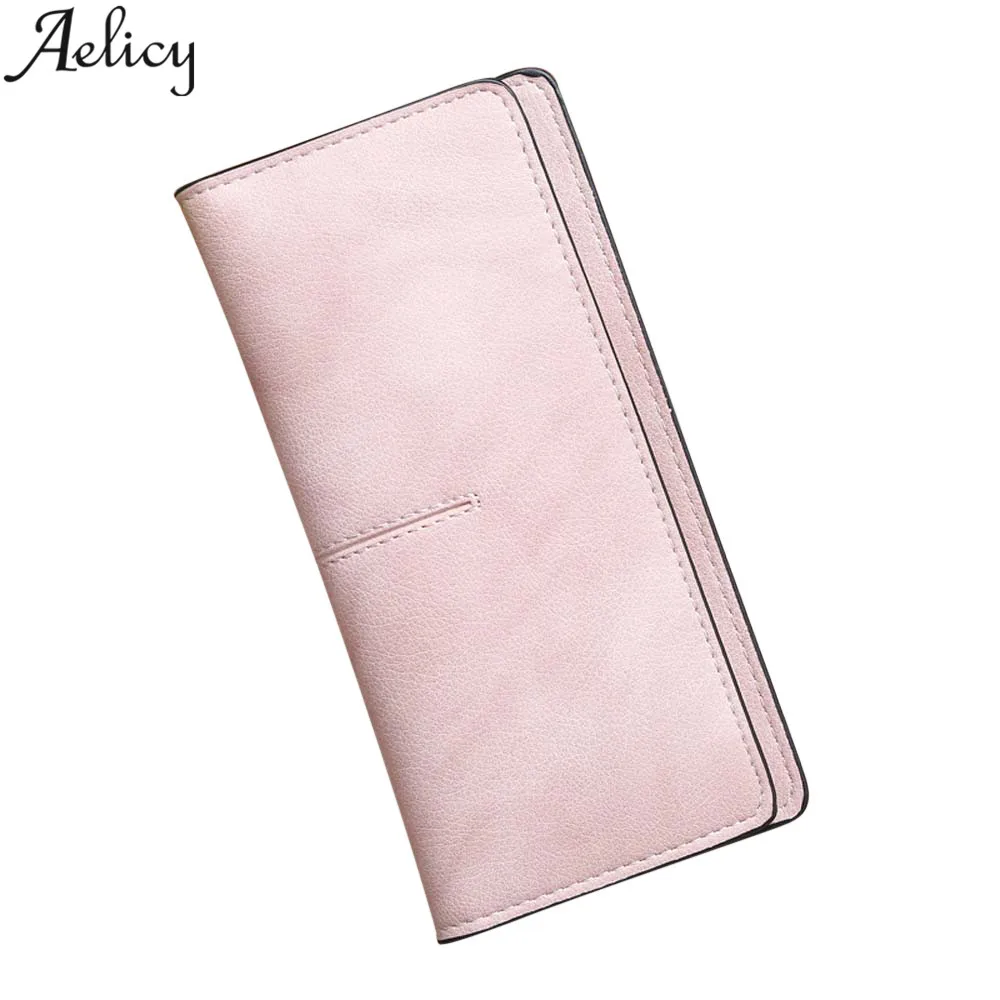 Aelicy 2018 новый женский кошелек кожаный длинный дизайн кошельки с застежкой клатч